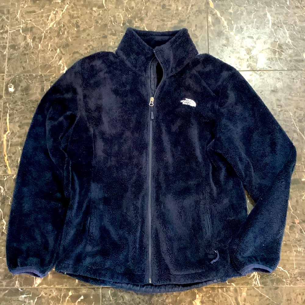 ✨The North Face • Navy Osito Fuzzy Zip Up Fleece Jacket.✨ L
